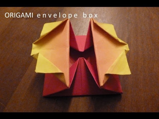 Envelopdoosje (pop-up envelop) vouwen, origami
