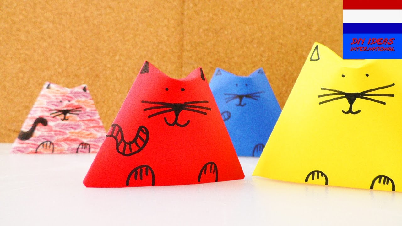 Zelf poezen maken van papier | cool deco-idee voor thuis | knutselen met kinderen