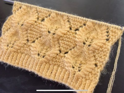 Leaf Knitting Stitch Pattern