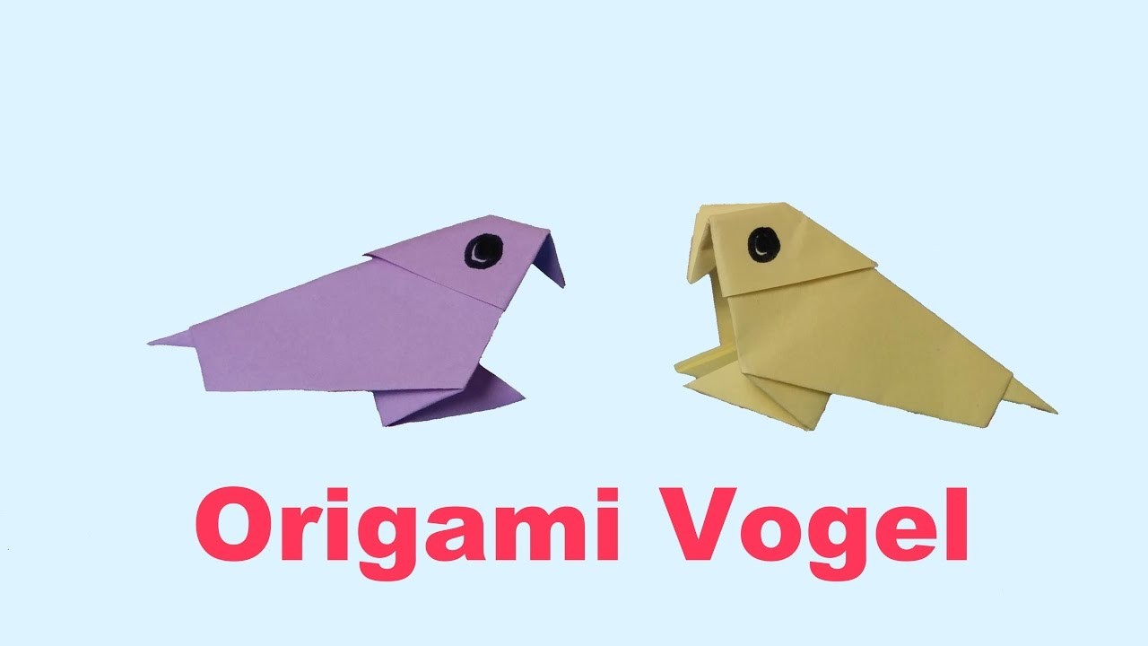 ORIGAMI VOGEL - Hoe vouw ik een simpele vogel