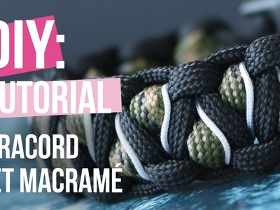 Sieraden maken: Paracord bracelet met macramé ♡ DIY