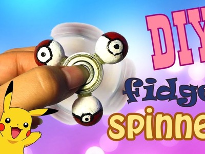 DIY fidget spinner - Pokemon spinner!