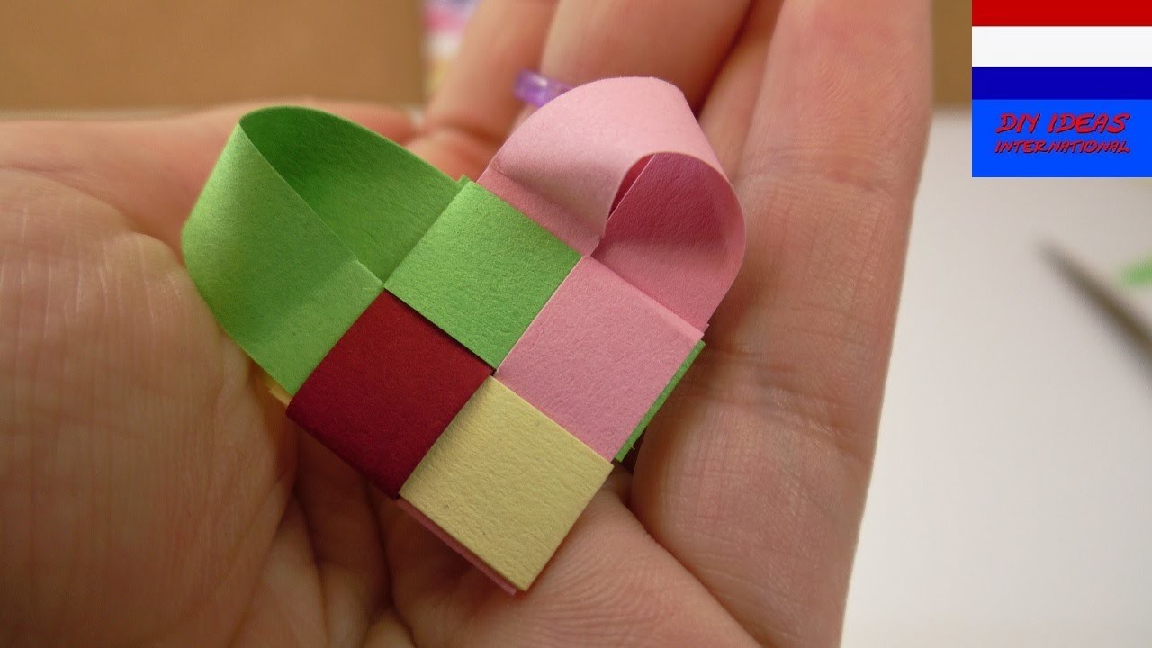 Last minute cadeau-idee | hartje van stroken papier | eenvoudig & supermooi | geschenk knutselen