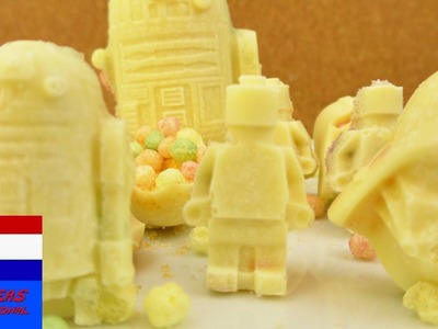 Zelf bruisende pralines maken | Lego Star Wars-chocolade met bruispoeder voor kinderfeestje