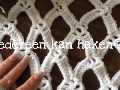 ♥️ #iedereenkanhaken © #Royal ruit leren haken, #crochet DIY #Nederlands voor #beginners subtitled