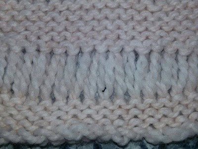 Luie wijven steek. rivier steek breiring loom 2 manieren (drop or elongated stitch)