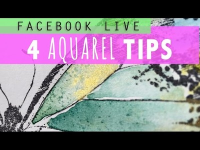 4 Aquarel tips voor Kleurboek of Kaarten maken