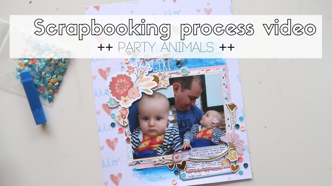 Scrapbooking process video ~ DLS #43 Spring Confetti ~ Flowergirl