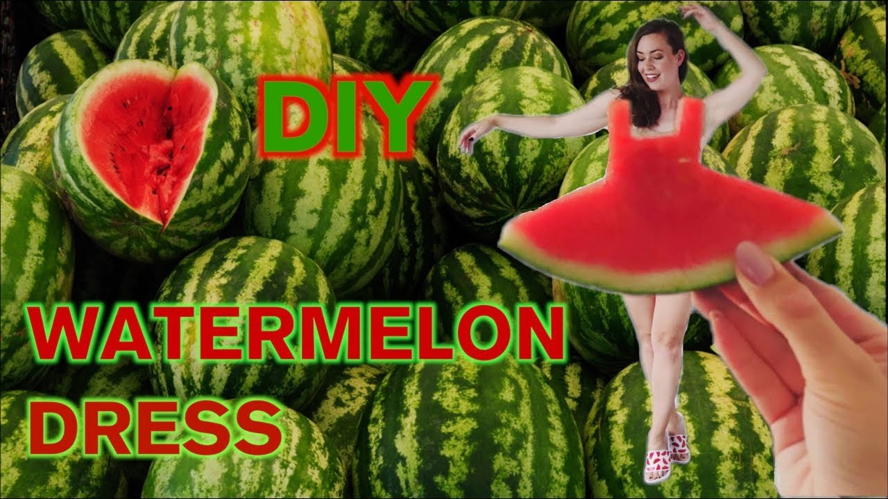 INSTAGRAM TREND WATERMELON DRESS  DIY. WITHOUT A WATERMELON ! #watermelondress | ♥ iamtheknees
