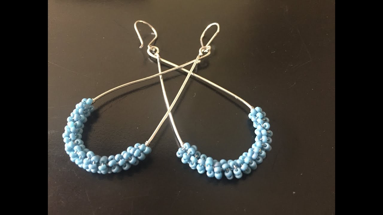 Diy sieraden: coil kralen oorbellen. coiled beads earrings