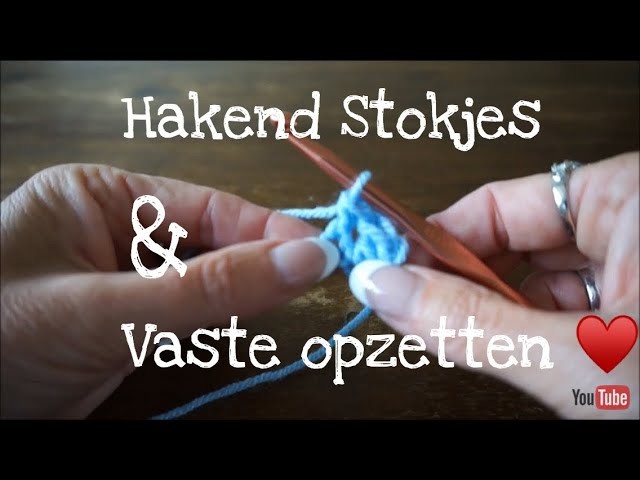 ♥️#iedereenkanhaken #crochet Al #hakend #stokjes en #vaste opzetten, #tutorial #diy #nederlands