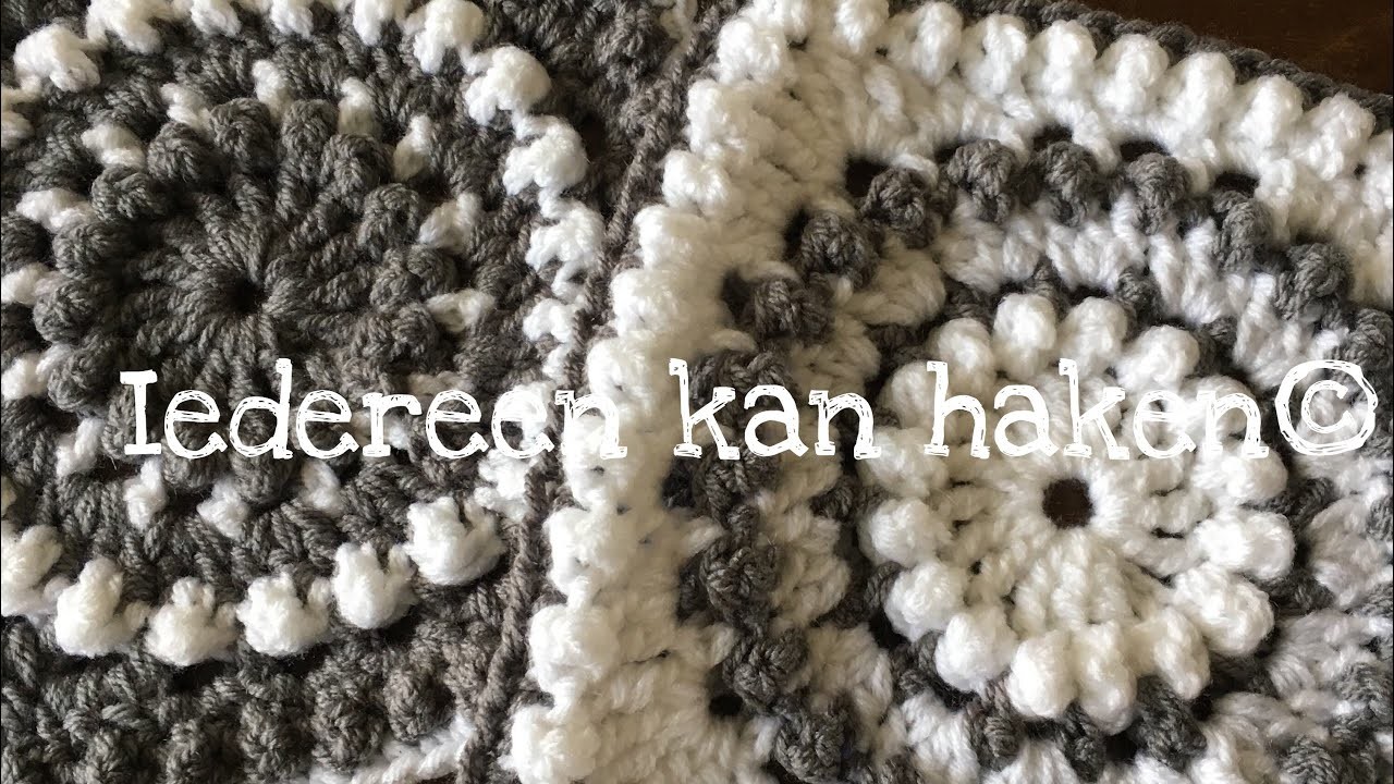 ♥️ ❤ #Iedereenkanhaken #Haken #crochet #tutorial #Woondeken #Granny #Square "Circle of Friends" #diy