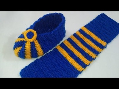 Crochet ladies socks [ हिंदी में ] | Make Woolen socks crochet