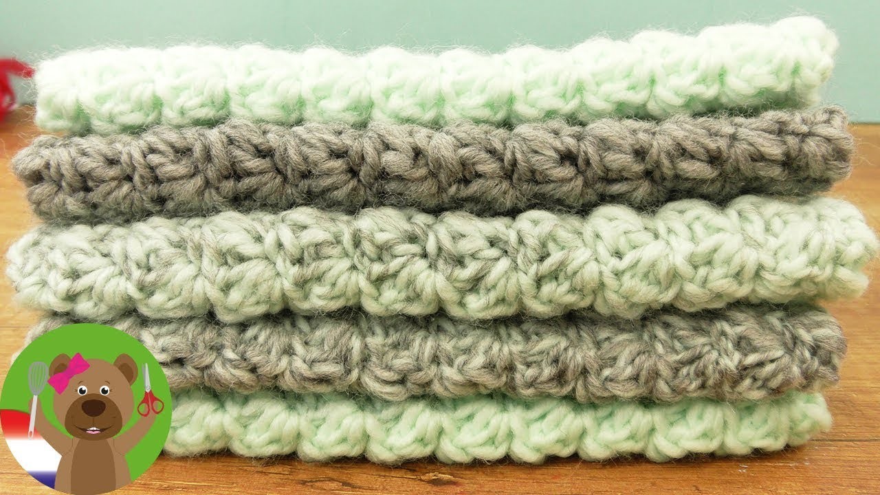 Sjaal met mooi patroon haken | Vasten & stokjes | Makkelijke handleiding voor beginners