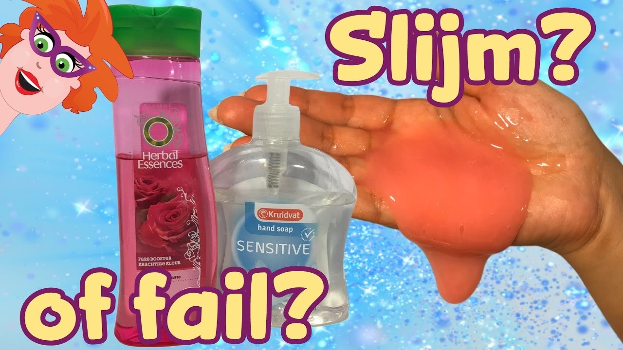 Hoe maak je slijm van shampoo zonder lijm, wasmiddel, lensvloeistof en Borax? POGING 1!