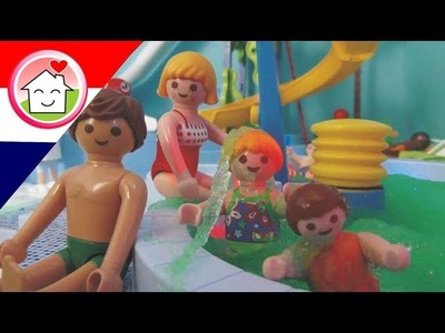 Playmobil filmpje Slijm en schuimpartij in Aquapark - Familie Huizer