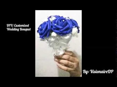 DIY. Customized Wedding Bouquet (Dark Blue Motif)