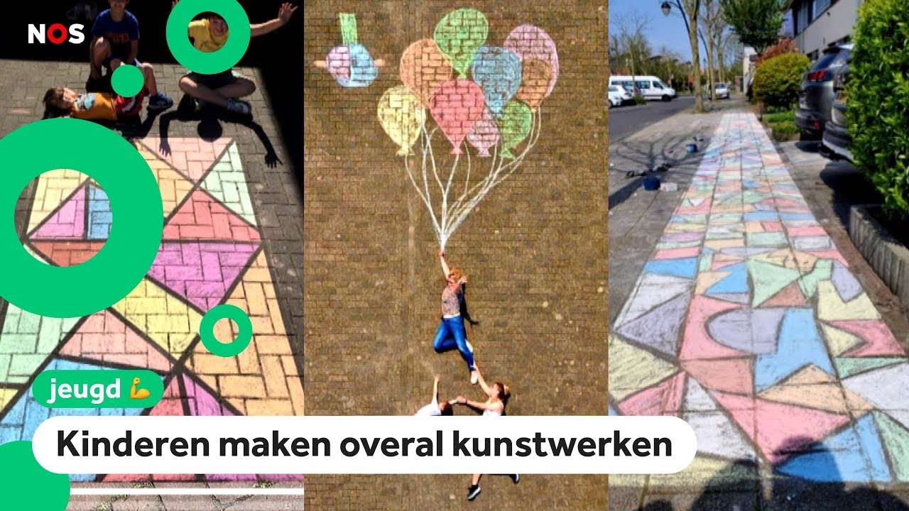 Stoepkrijten is nu weer megapopulair