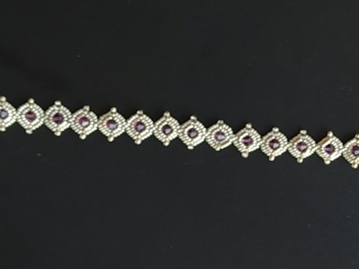 Kristalli Bileklik-Seed Bead Bracelet-Bicone Crystal Beads