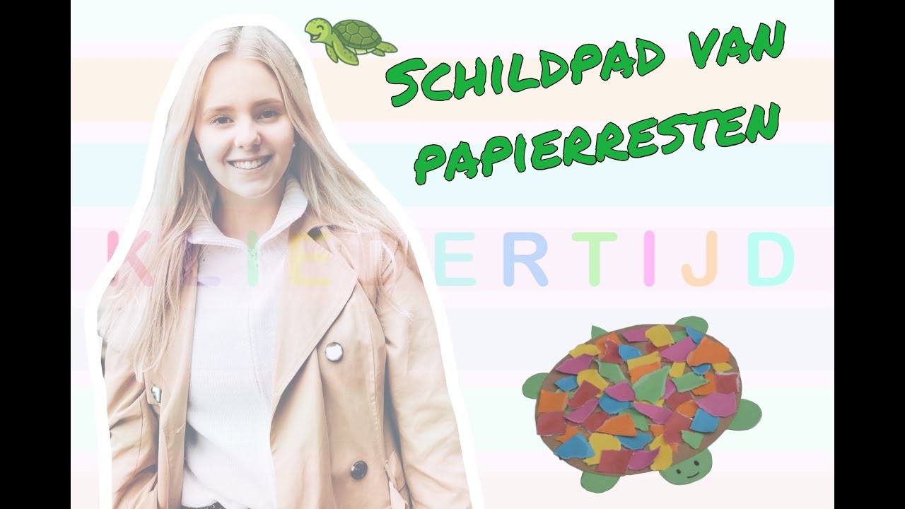 Schilpad van papierresten knutselen || Kliedertijd