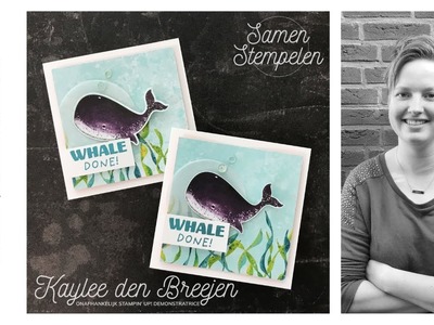 NL Stampin' Up! - Whale of a Time Kaart