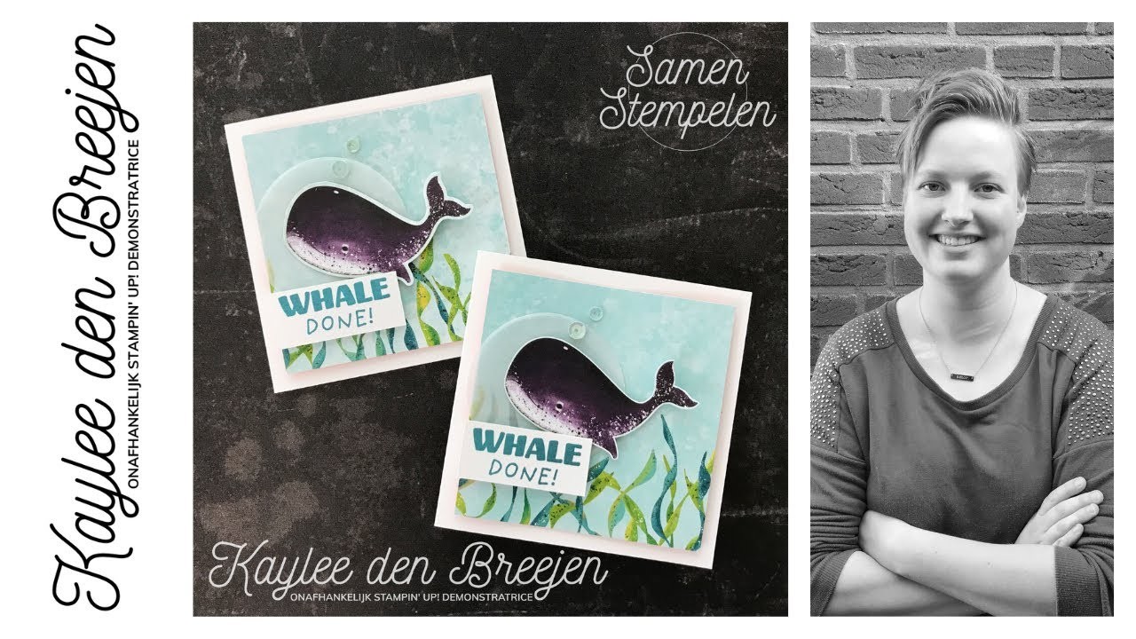 NL Stampin' Up! - Whale of a Time Kaart