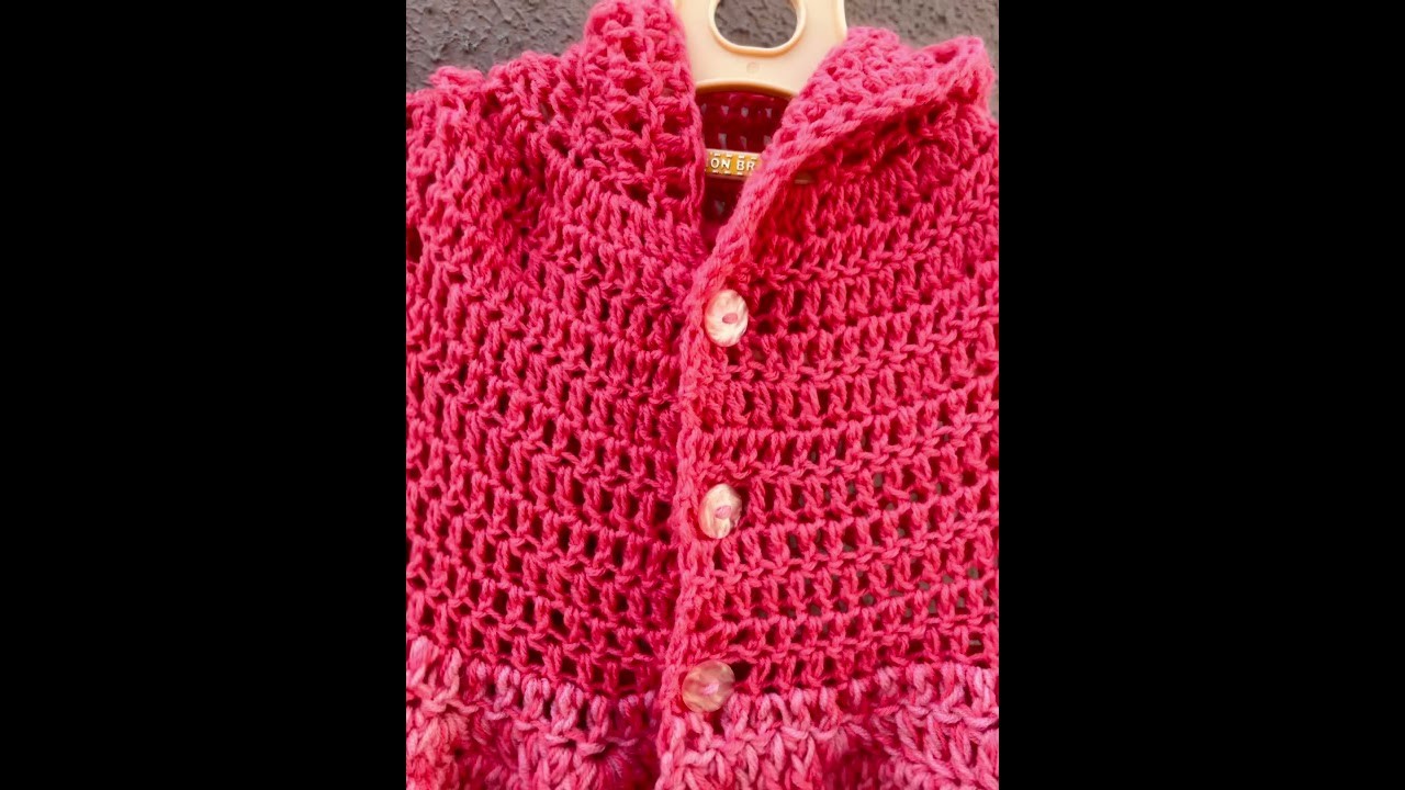 Crochet Hoodie Frock