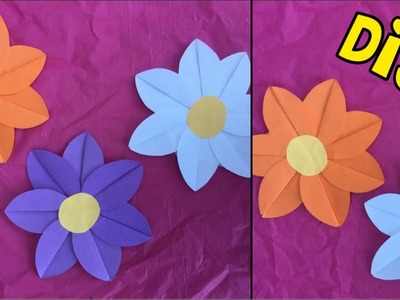 DIY: BLOEM MAKEN VAN PAPIER (MAKKELIJK!) ✿ Bloem vouwen ✿ Papieren bloemen maken ✿ Knutselwerkje