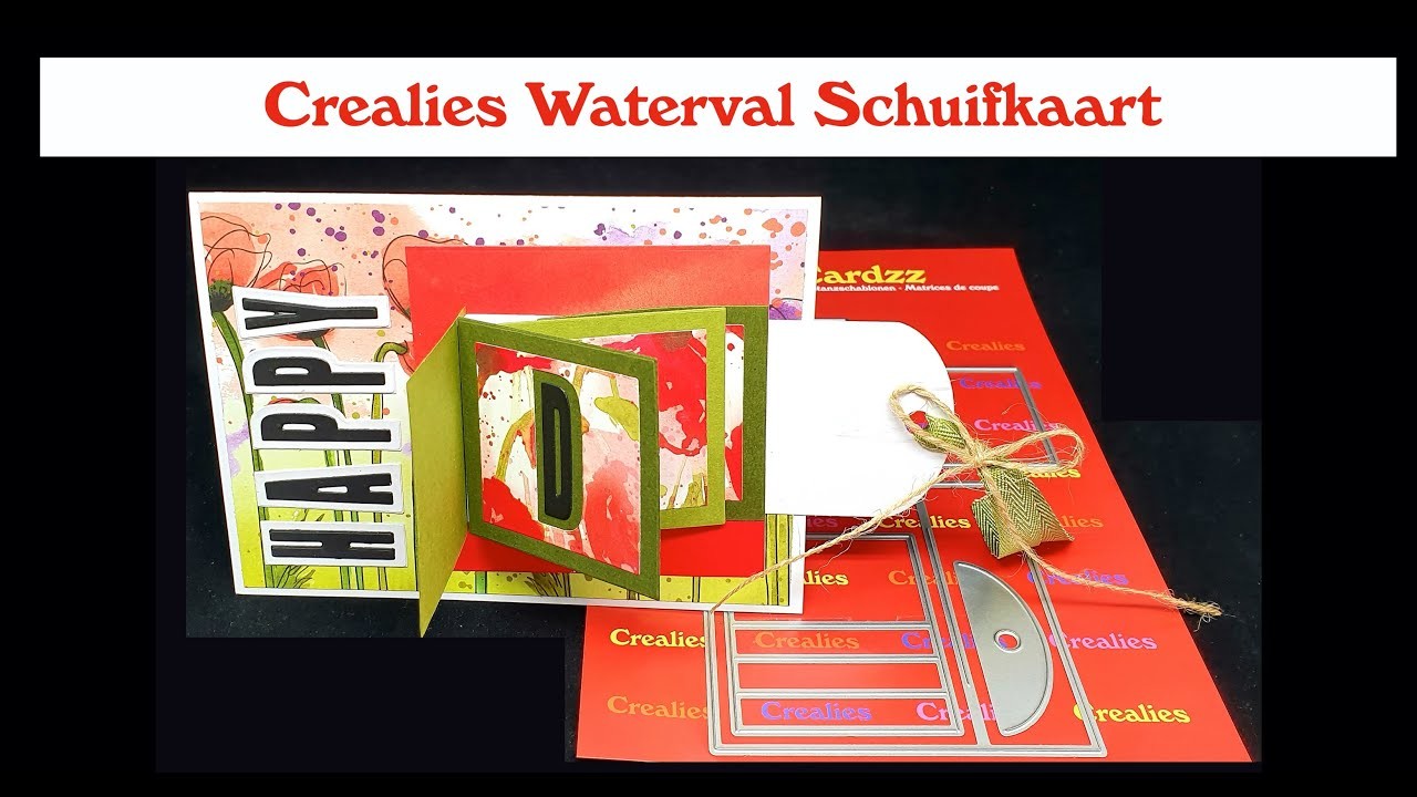 Crealies Waterval Schuifkaart (Nederlands gesproken)
