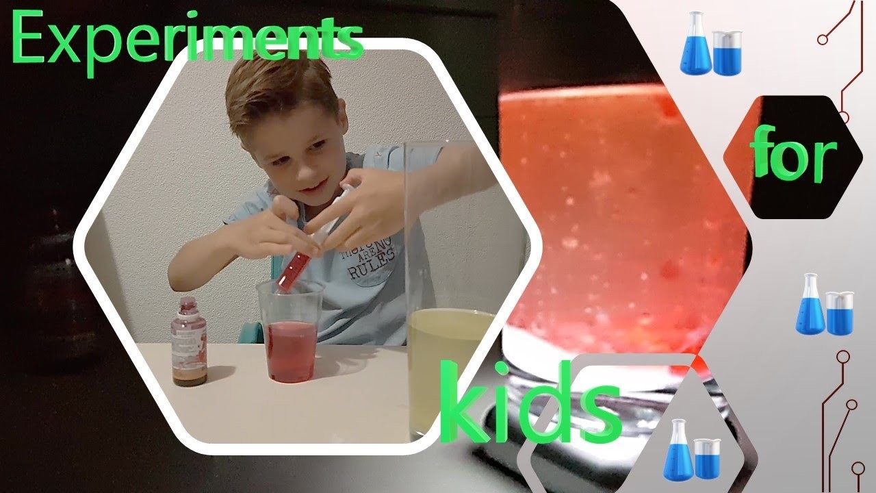 Experiments for kids  (experimenten voor kinderen) lava lamp DIY