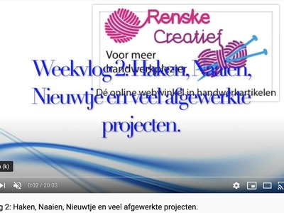 Weekvlog 2: Haken, Naaien, Nieuwtje en veel afgewerkte projecten.