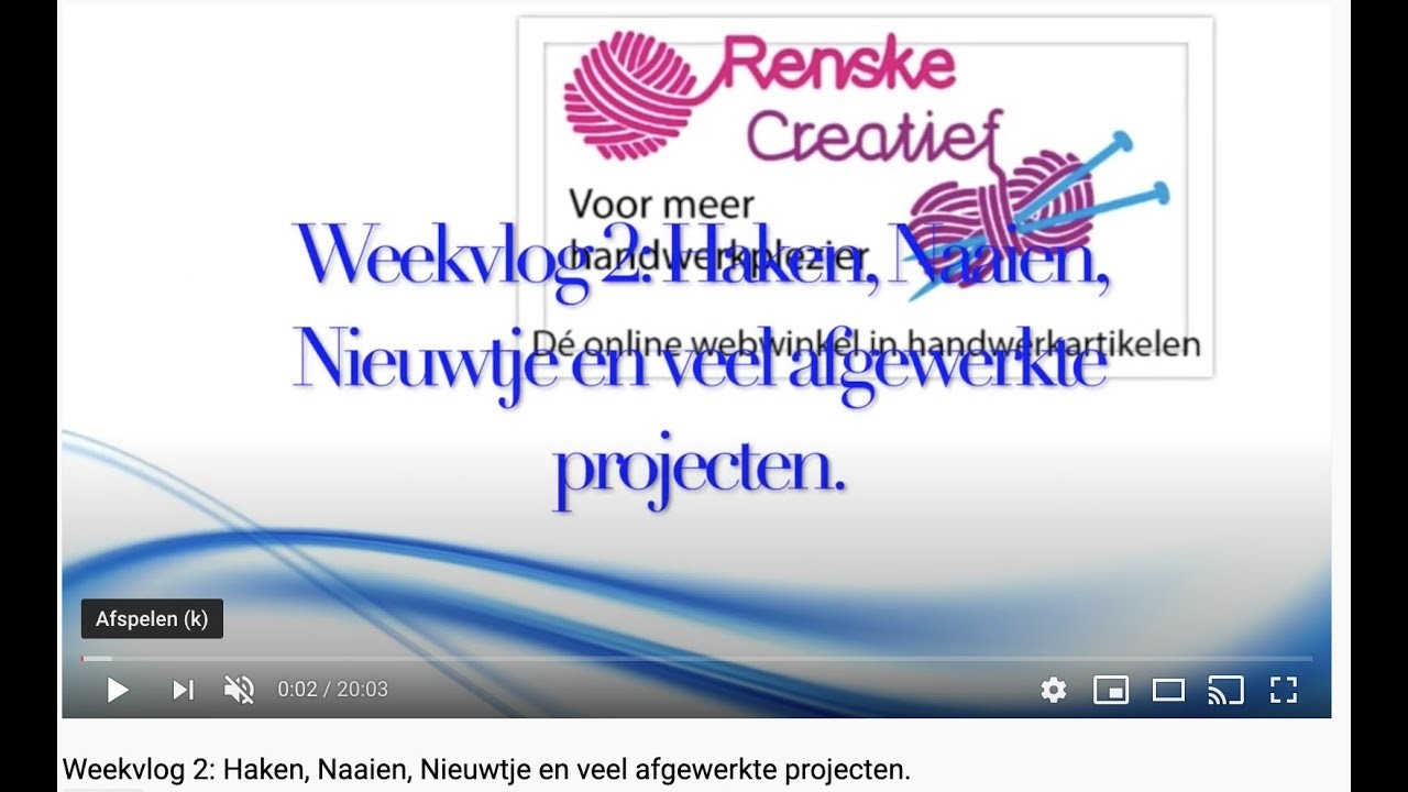 Weekvlog 2: Haken, Naaien, Nieuwtje en veel afgewerkte projecten.