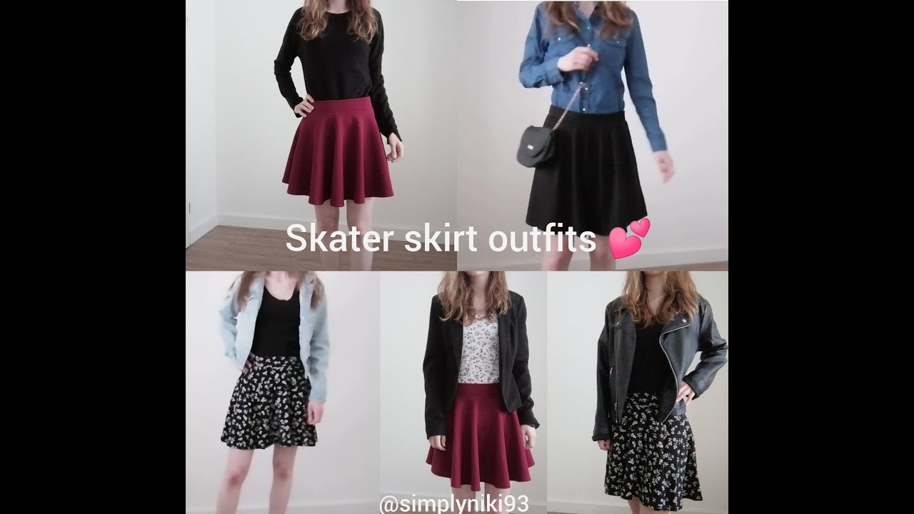 Skater skirt outfits