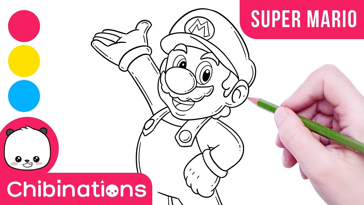 Menggambar dan Mewarnai Super Mario Bros | How to Draw Super Mario Bros | CHIBINATIONS®