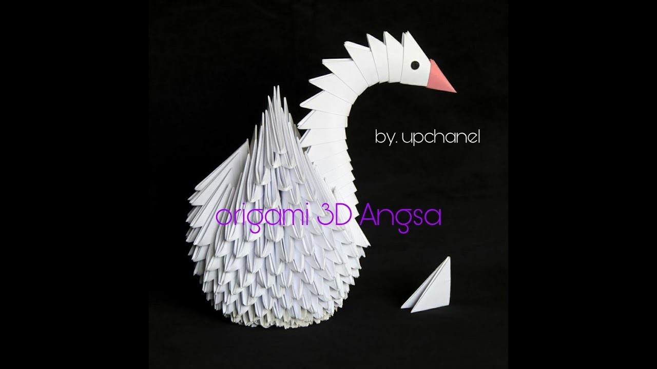 Origami 3D angsa paling gampang