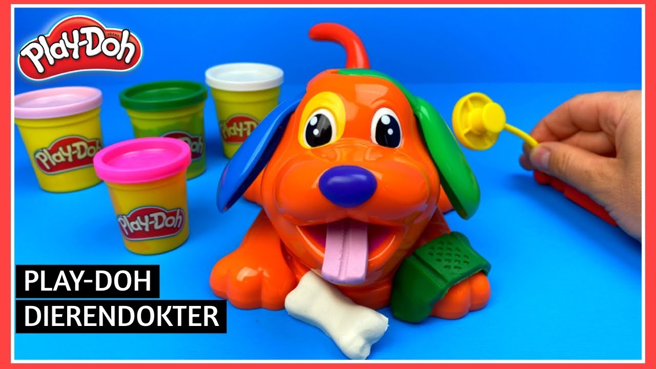 Play Doh Dierendokter maakt hondje beter | Family Toys Collector
