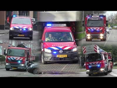 Veel brandweer met spoed naar verschillende incidenten in Ridderkerk!