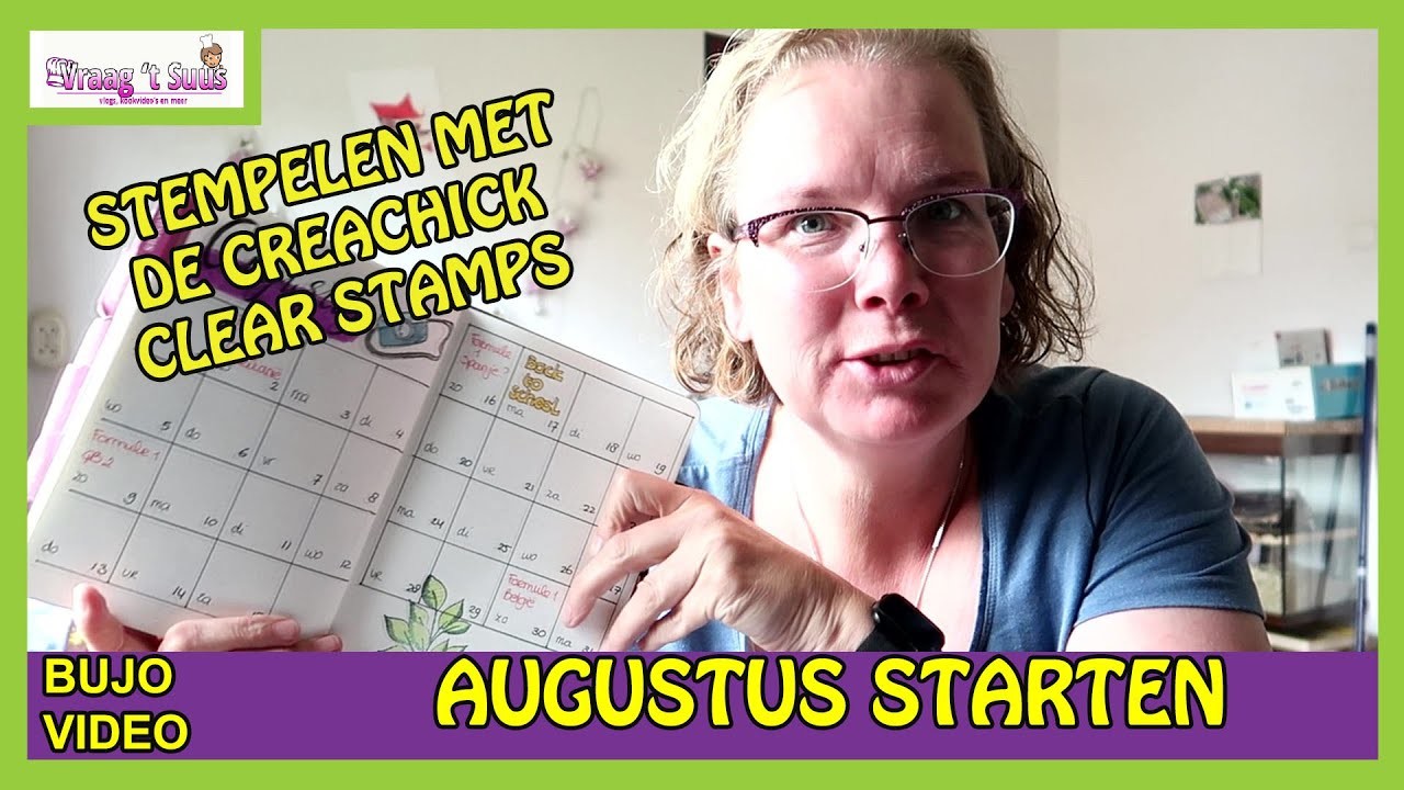 Augustus starten met een kalender |bujo 23