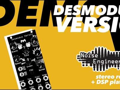 Desmodus Versio: Stereo reverb Eurorack module and DSP platform