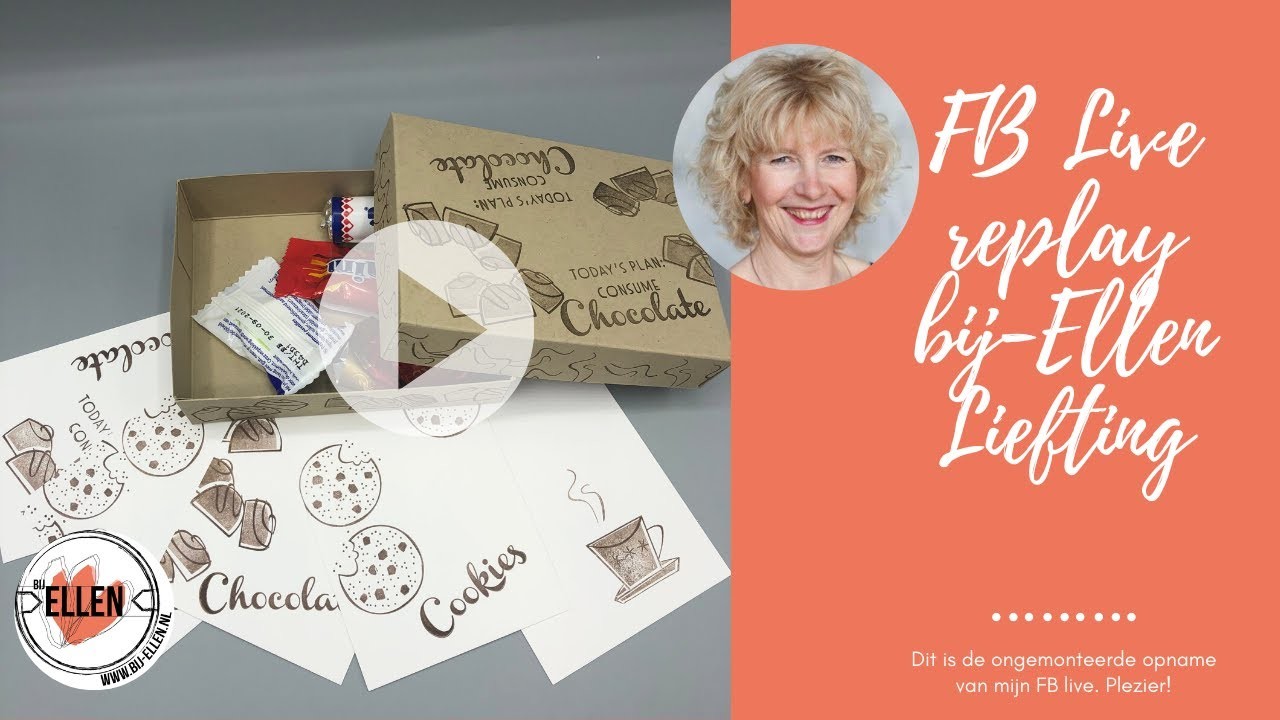 Kado Doosje met chocolade en kaartjes met de set #nothing's better than van Stampin' Up!