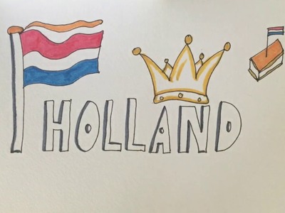 Diy tekenen: Koningsdag tekenen! Hoe doe je dat? ????????????