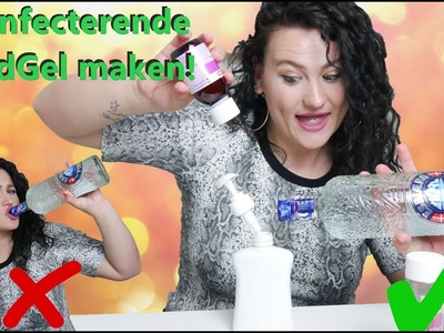Zelf een Desinfecterende Handgel maken met VODKA!! || Zelf Handgel maken || DIY || DOE-HET-ZELF ||