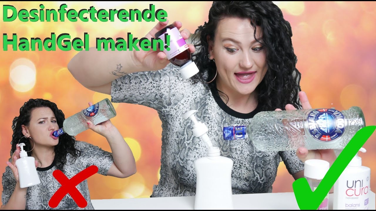 Zelf een Desinfecterende Handgel maken met VODKA!! || Zelf Handgel maken || DIY || DOE-HET-ZELF ||