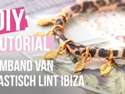 DIY tutorial - Sieraden maken met stitched elastisch lint leopard ♡ DIY