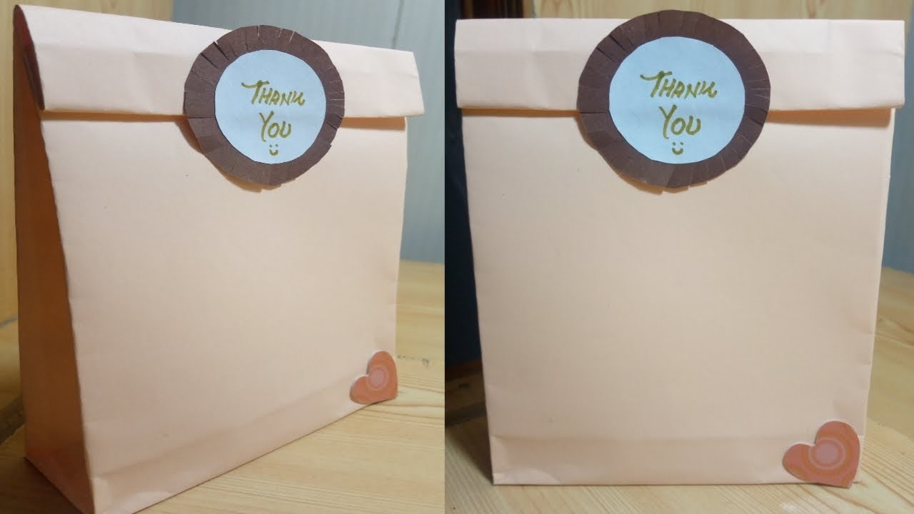 How to make gift bag with paper easily at home.idea of making paper bag.hand made gift envelop DIY