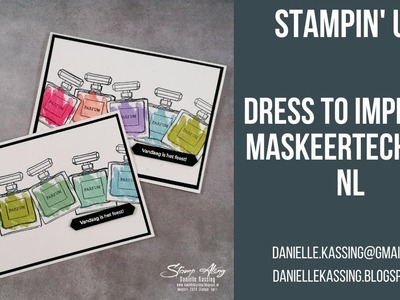 Stampin' Up! Dress to Impress maskeertechniek - NL