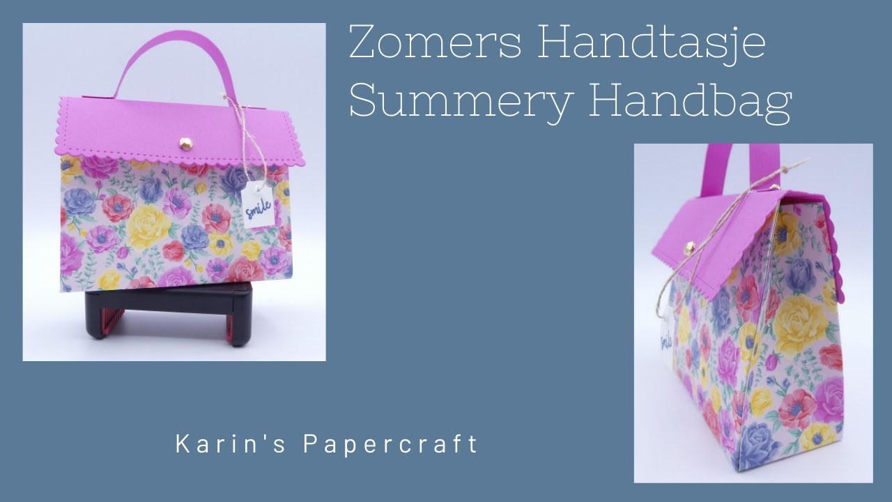 Zomers Handtasje. Summery Handbag made with Stampin' Up! Products