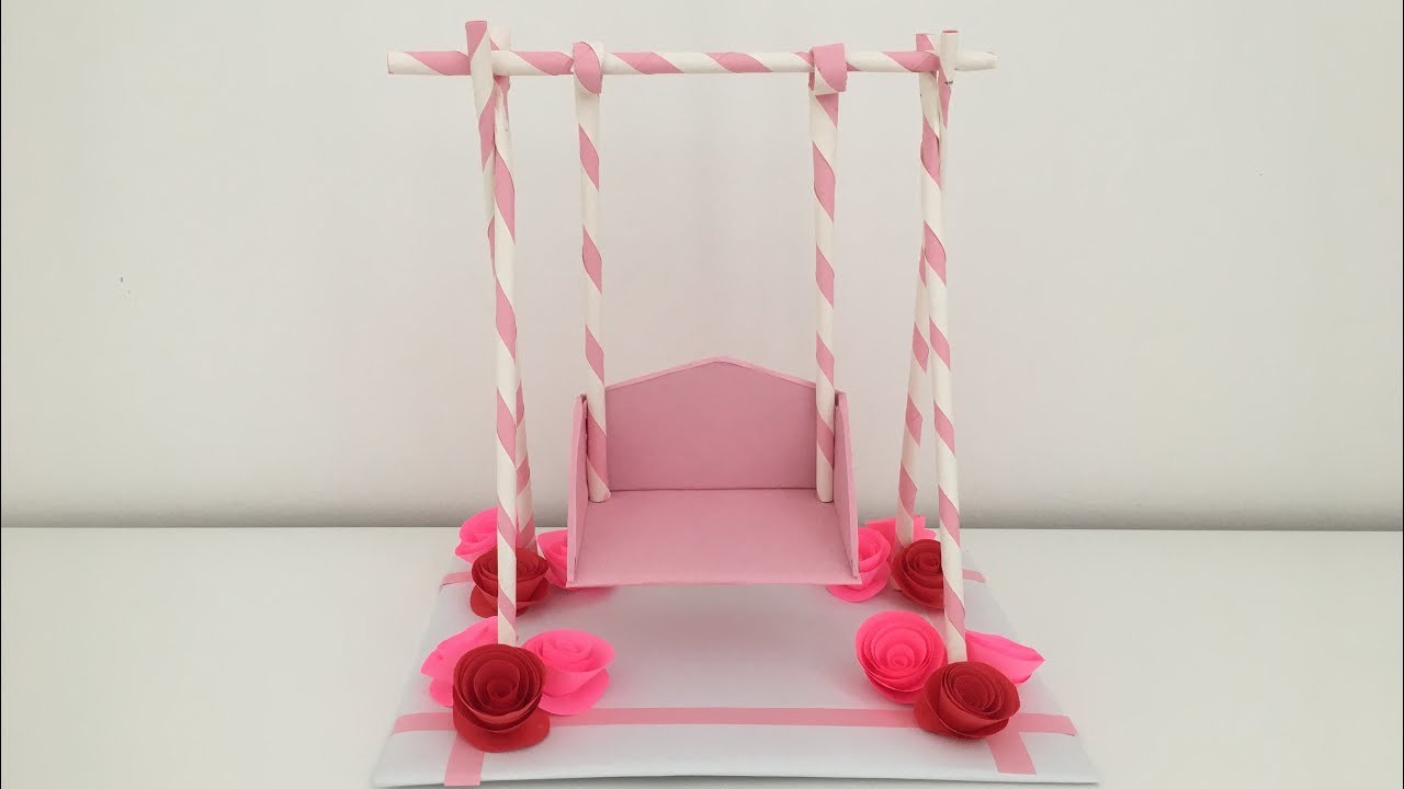 How to Make Paper Swing  | کاغذ سوئنگ بنانے کا طریقہ | 종이 그네 만드는 법 | कागज का झूला कैसे बनाये | DIY