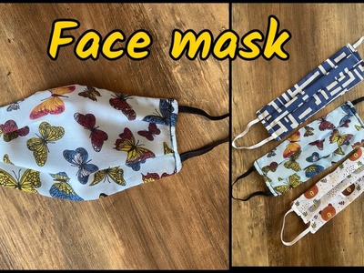 Beginners | face mask sewing tutorial | how to sew face mask | كيفاش نخيط ماسك للوجه