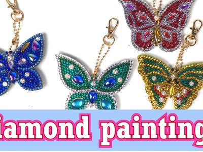 Diamond painting pakket: sleutelhangers van Diamondpaintingwereld.nl
